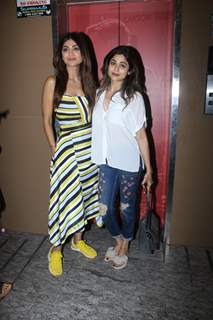 Shilpa Shetty was spotted with her family at PVR Juhu