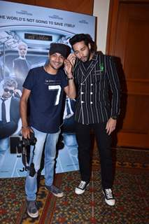 Siddhant Chaturvedi was snapped with the paparazzi during the promotions of Men In Black International