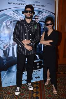 Siddhant Chaturvedi was snapped with Sanya Malhotra during the promotions of Men In Black International