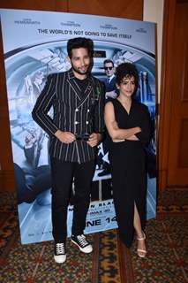 Siddhant Chaturvedi was snapped with Sanya Malhotra during the promotions of Men In Black International