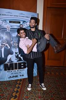 Siddhant Chaturvedi was snapped with the paparazzi during the promotions of Men In Black International