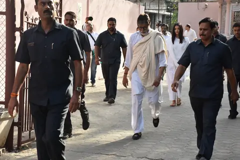 Amitabh Bachchan at Sheetal Jain's funeral
