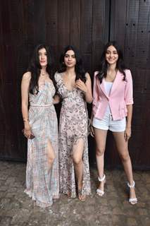 Shanaya Kapoor, Khushi Kapoor and Ananya Panday snapped at Sonam Kapoor's birthday bash