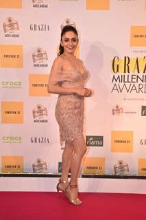 Amruta Khanvilkar attends the Grazia Millennial Awards 2019