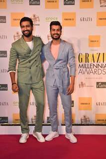 Vicky Kaushal and Sunny Kaushal attend the Grazia Millennial Awards 2019