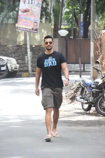 Angad Bedi was spotted around the town