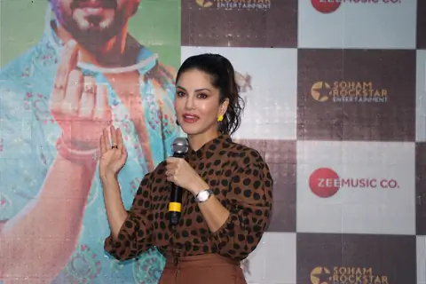 Sunny Leone at the promotions of Jhootha Kahin Ka!