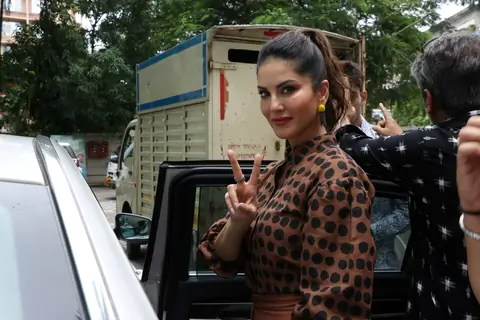 Sunny Leone at the promotions of Jhootha Kahin Ka!