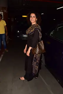 Sanya Malhotra was spotted around the town