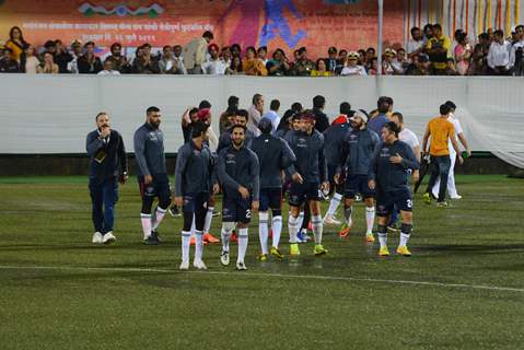 Bollywood Actors play Football on Kargil Vijay Diwas with the soldiers from the Navy and Army
