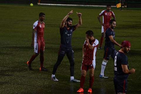 Bollywood Actors play Football on Kargil Vijay Diwas with the soldiers from the Navy and Army