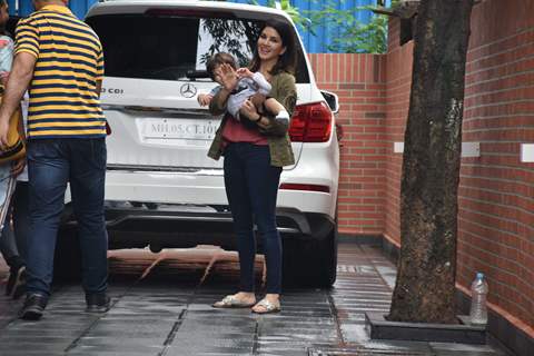 Sunny Leone spotted around the town