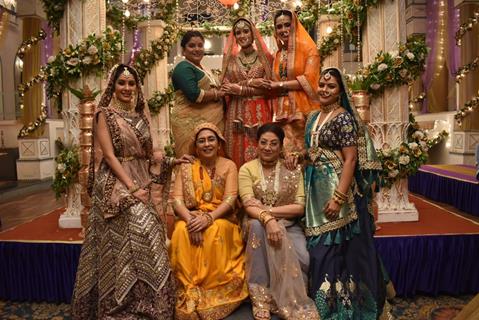 All Ladies on Kartik and Vedika wedding from Yeh Rishta Kya Kehlata Hai