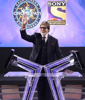 Amitabh Bachchan at the launch of the 11th season of KBC