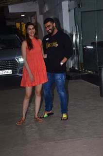 Arjun Kapoor and Kriti Sanon were spotted around the town