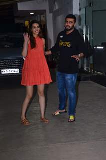 Arjun Kapoor and Kriti Sanon were spotted around the town