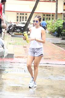 Malaika Arora was spotted after the gym