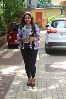 Sameera Reddy goes out for a walk!