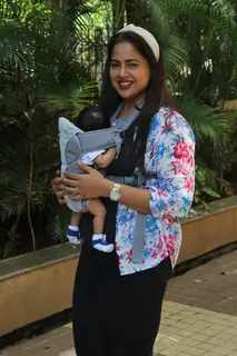 Sameera Reddy goes out for a walk!