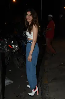 Alia F snapped at Bastian, Bandra!