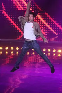 Karan Deol on the sets of DID 