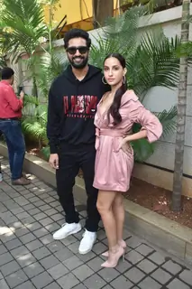Vicky Kaushal and Nora Fatehi at Pachtaoge success bash!