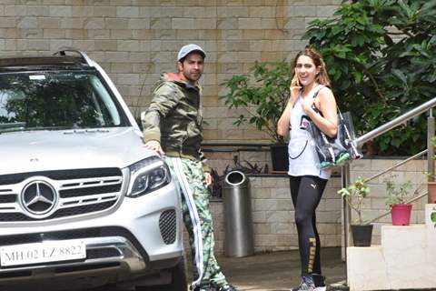 Varun Dhawan and Sara Ali Khan at dance class!