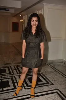 Vijay Deverakonda and Rashmika Mandanna snapped at the promotions of Dear Comrade!