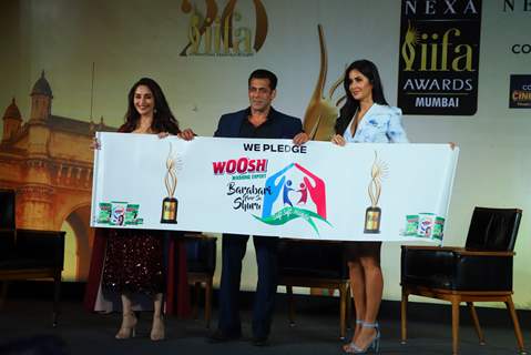 Madhuri Dixit, Salman Khan and Katrina Kaif at IIFA awards press meet!