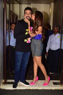 Shilpa Shetty Showers love on hubby Raj Kundra outside Bastian, Bandra!