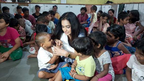 Sangeeta Kapure in Orphanage