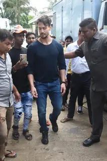 Tiger Shroff snapped on the sets! 