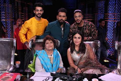 Saroj Khan, Kareena Kapoor Khan, Raftaar, Bosco Martis and Karan Wahi