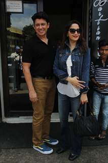 Madhuri Dixit and Sriram Madhav Nene at Bastian, Bandra!