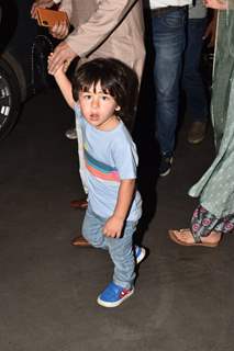 Taimur Ali Khan outside airport!