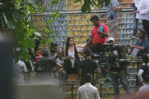 Alia Bhatt snapped at the sets!