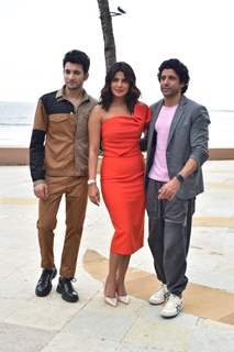 Priyanka Chopra and Farhan Akhtar at the promotions of The Sky is Pink!