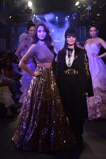 Nora Fatehi walks the ramp at Bombay Times Fashion show prelude with Neeta Lulla