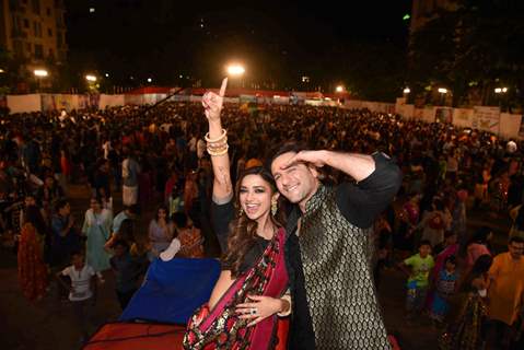 Jia Shankar and Karan Suchak at Tirangaa Dandiya Night