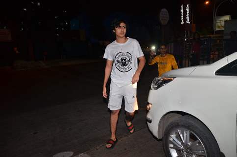 Arhaan Khan was snapped around the town