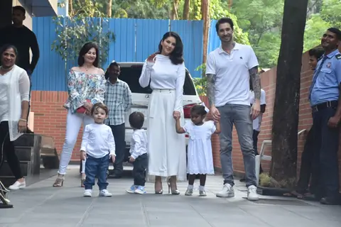 Sunny Leone and Daniel Webber snapped around the town!