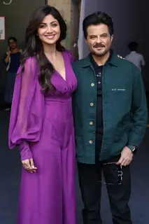 Shilpa Shetty and Anil Kapoor snapped at shoot!