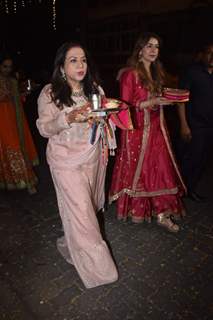 Karuna Dhawan snapped at Anil Kapoor's residence for Karva Chauth!