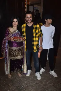 Sanjay Kapoor and Maheep Sandhu snapped at Anil Kapoor's residence for Karva Chauth!