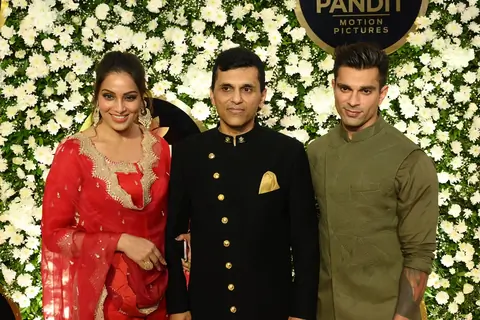Bipasha and Karan with Anand Pandit
