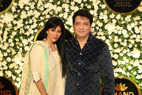 Sajid Nadiadwala with wife