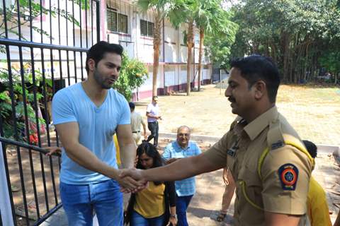 Varun Dhawan casts his vote