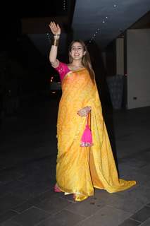 Sara Ali Khan attends Jackky Bhagnani's Diwali Bash