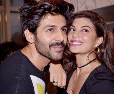 Kartik Aaryan and Jacqueline Fernandez snapped at Housefull 4's special screening