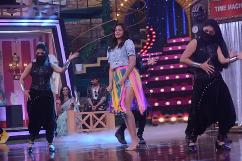 Ananya Panday and Chunky Panday on the sets of Movie Masti with Maniesh Paul